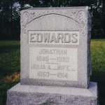 Jonathan Edwards' gravestone