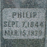 Philip Johnson's gravestone