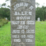 John R. Allen's gravestone