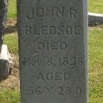 John R. Bledsoe's gravestone